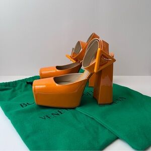 Bottega Veneta Bold Orange Heels